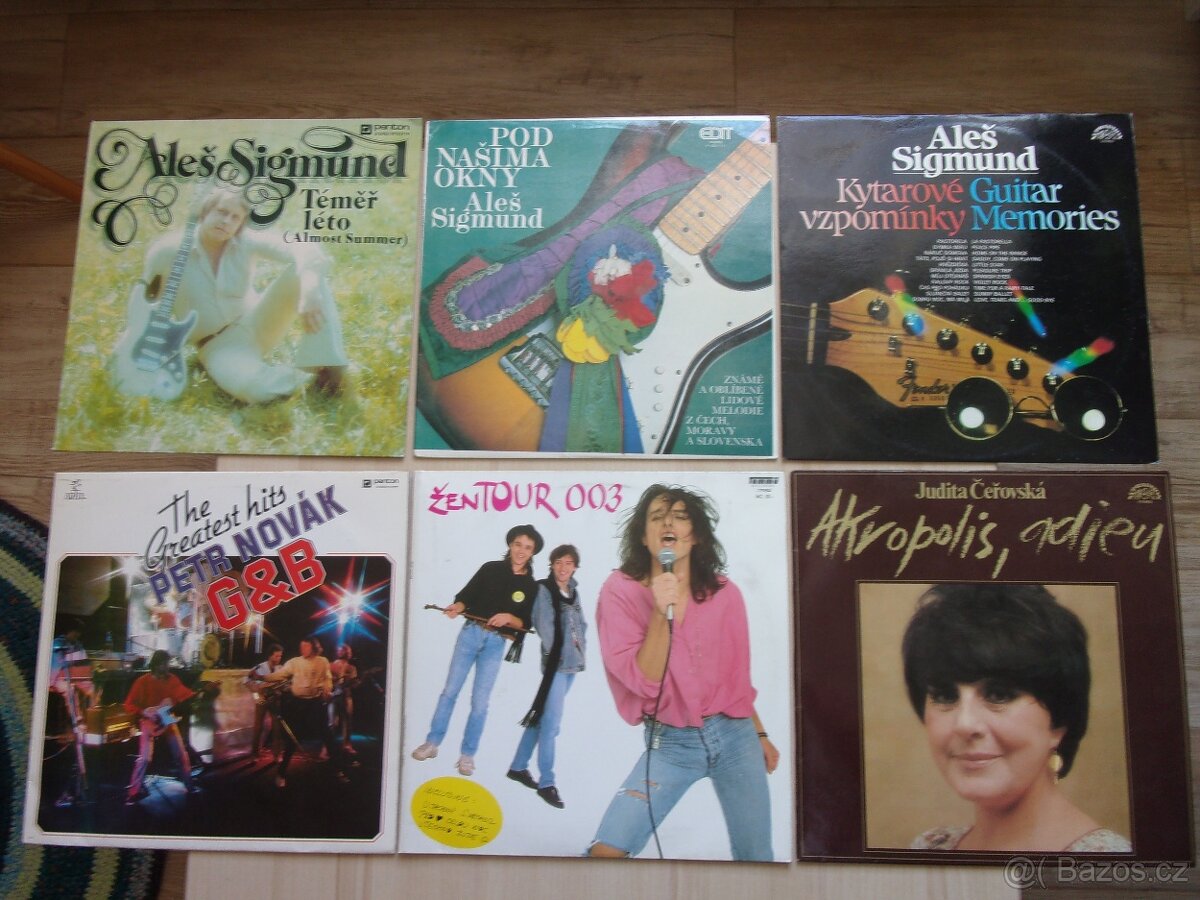 6x LP GRAMOFONOVÁ DESKA - BEAT, POP, ROCK...