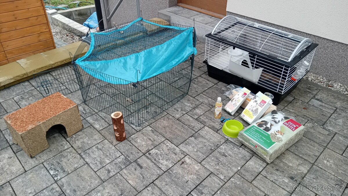 Výbava po chov morčete - komplet