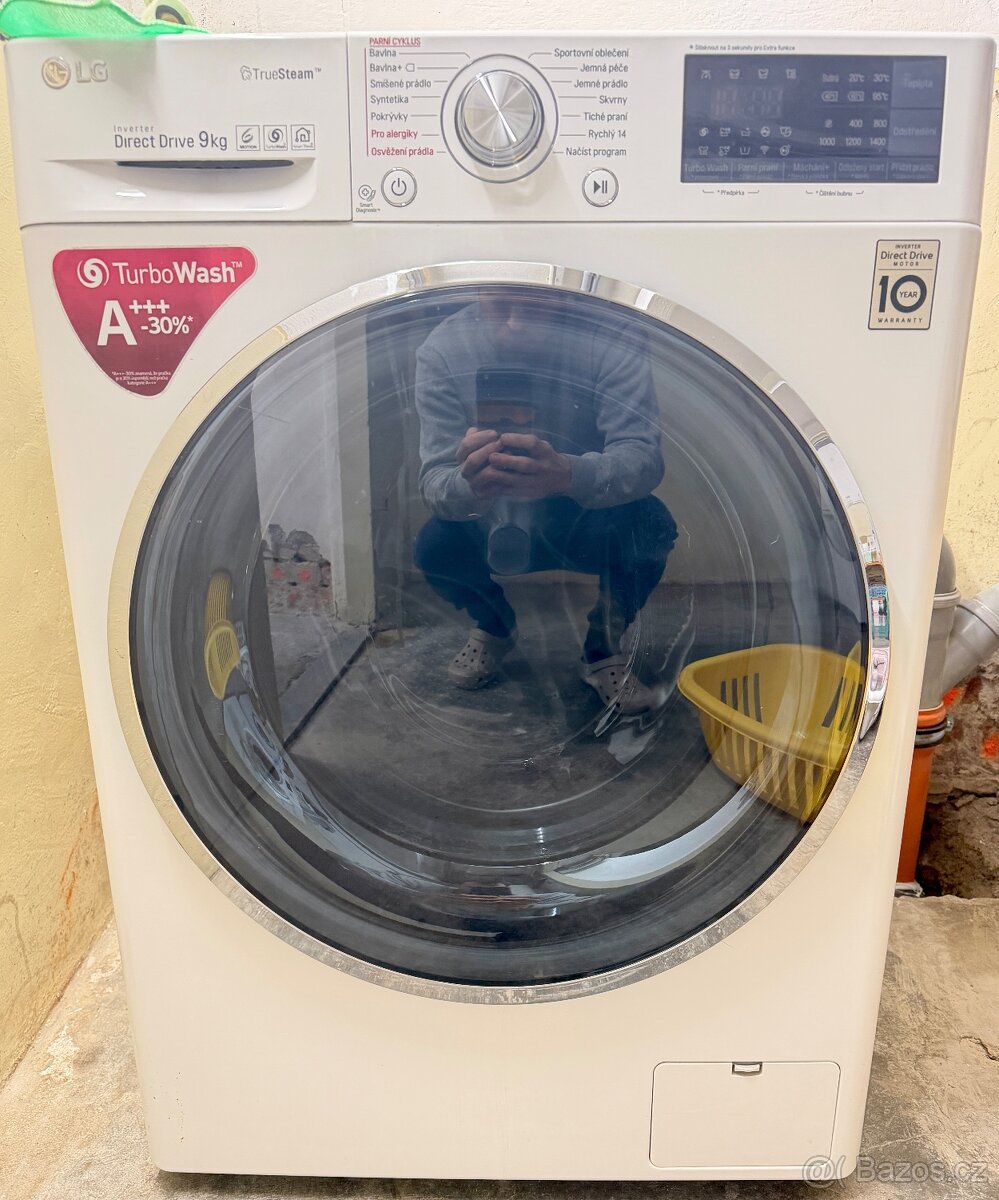 Parní pračka LG 9kg