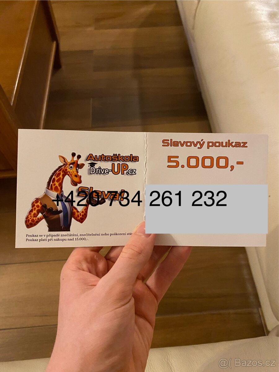 Poukaz na Autoškolu Drive-UP.cz na 5000kč