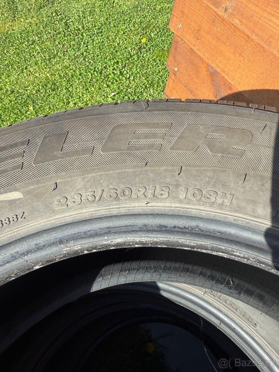 Prodam letní  pneumatiky Bridgestone