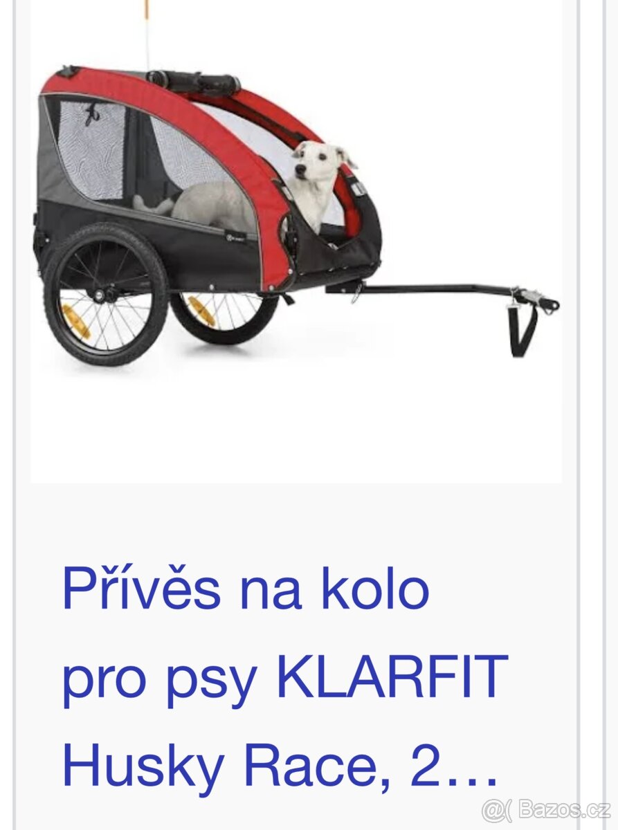 Vozík pro psa za kolo