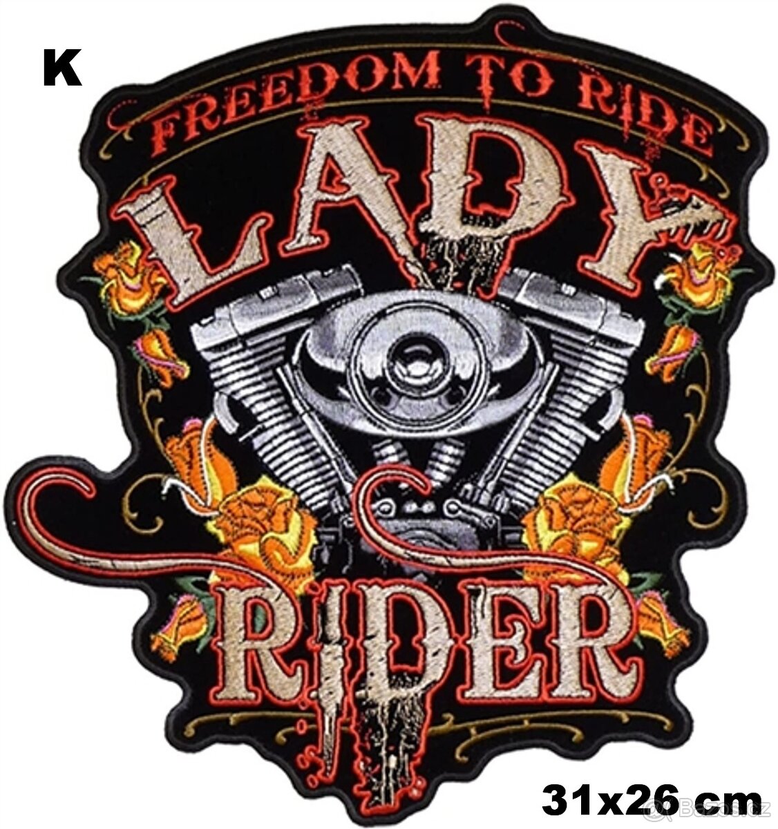 chopper vesta bunda nášivka Lady Rider