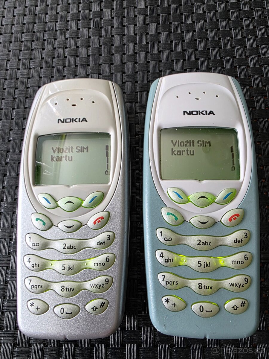 Prodám Nokia 3410 dva kusy , velice pěkný stav, Cena za obě
