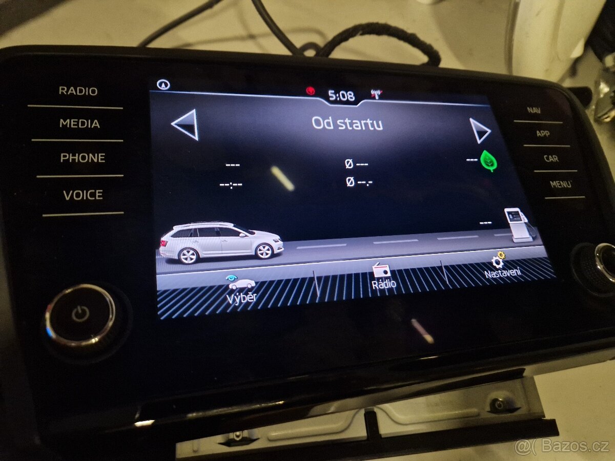 MIB2 Škoda Amundsen s Carplay a Android Auto,DAB