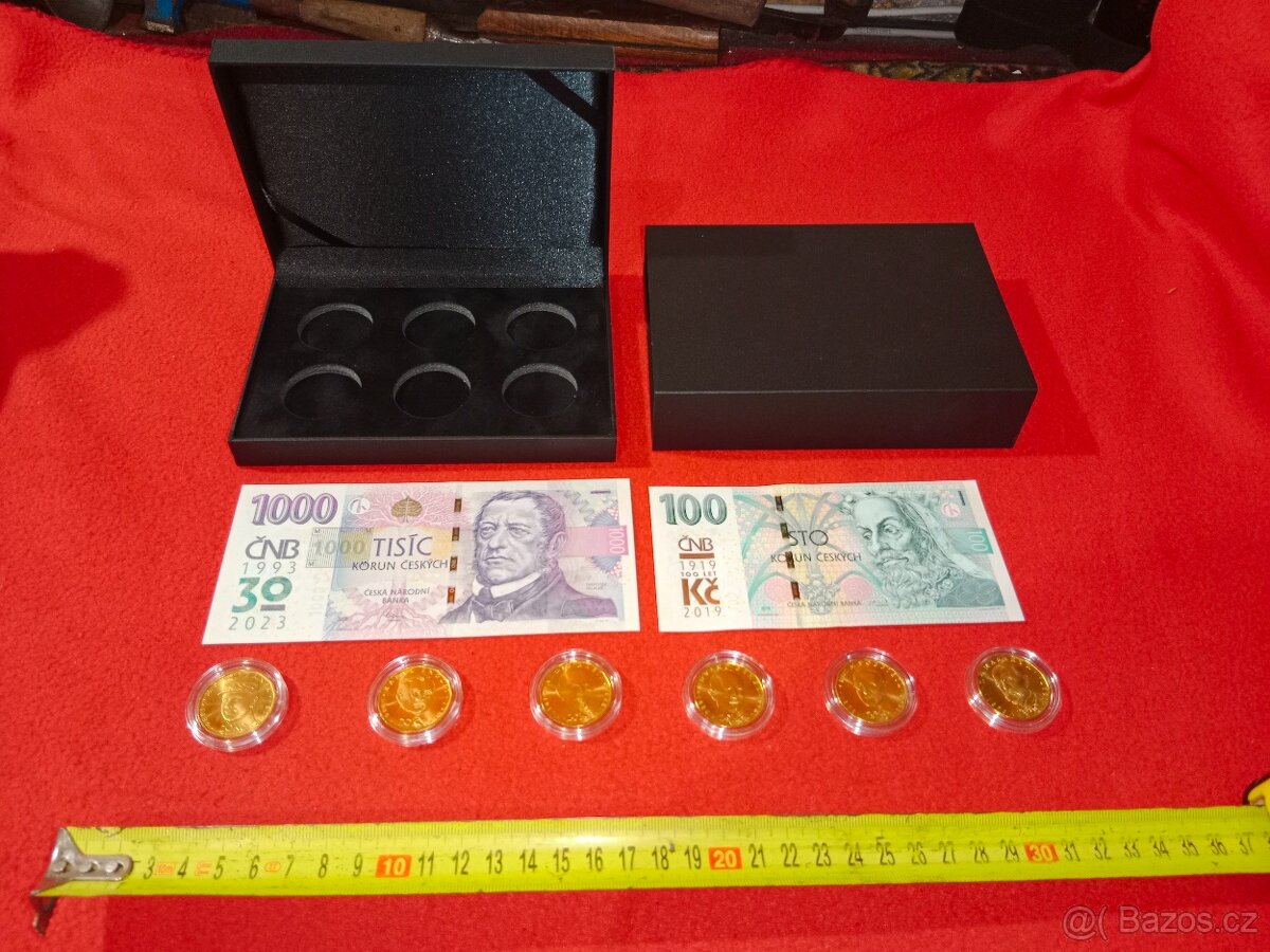Soubor výročních sběratelských mincí a bankovek - 30 let ČNB