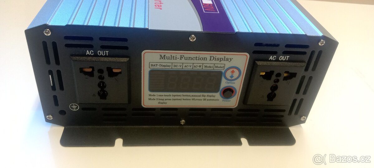 Invertor (měnič napětí) 3000W, 12Vss/230V stř., čistý sinus