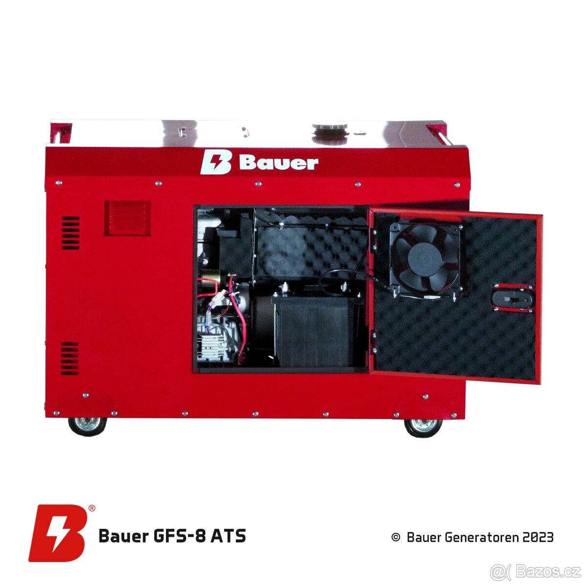 Bauer GFS-8, ATS, 230/400 voltů, nouzový generátor / nouzový