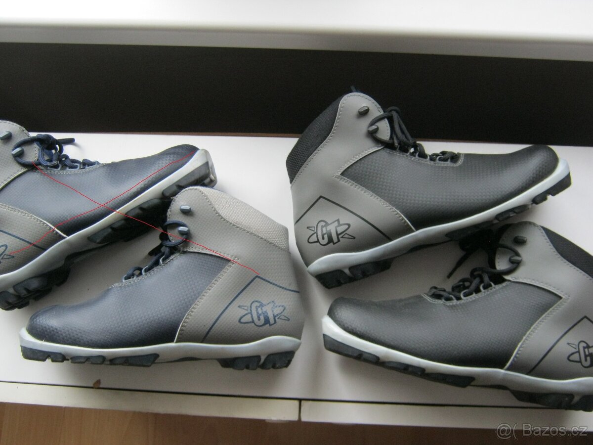 Zánovní boty na běžky GT vel.38 (stélka 24,0cm, černé)