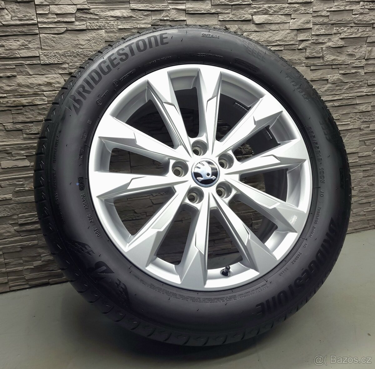 18" Originál Audi Q3 Tiguan Kodiaq 5x112 pneu Bridgestone