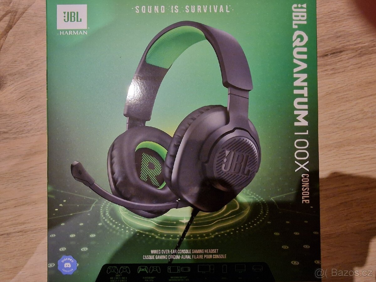 Prodám nové, nerozbalené Herní sluchátka JBL QUANTUM 100X