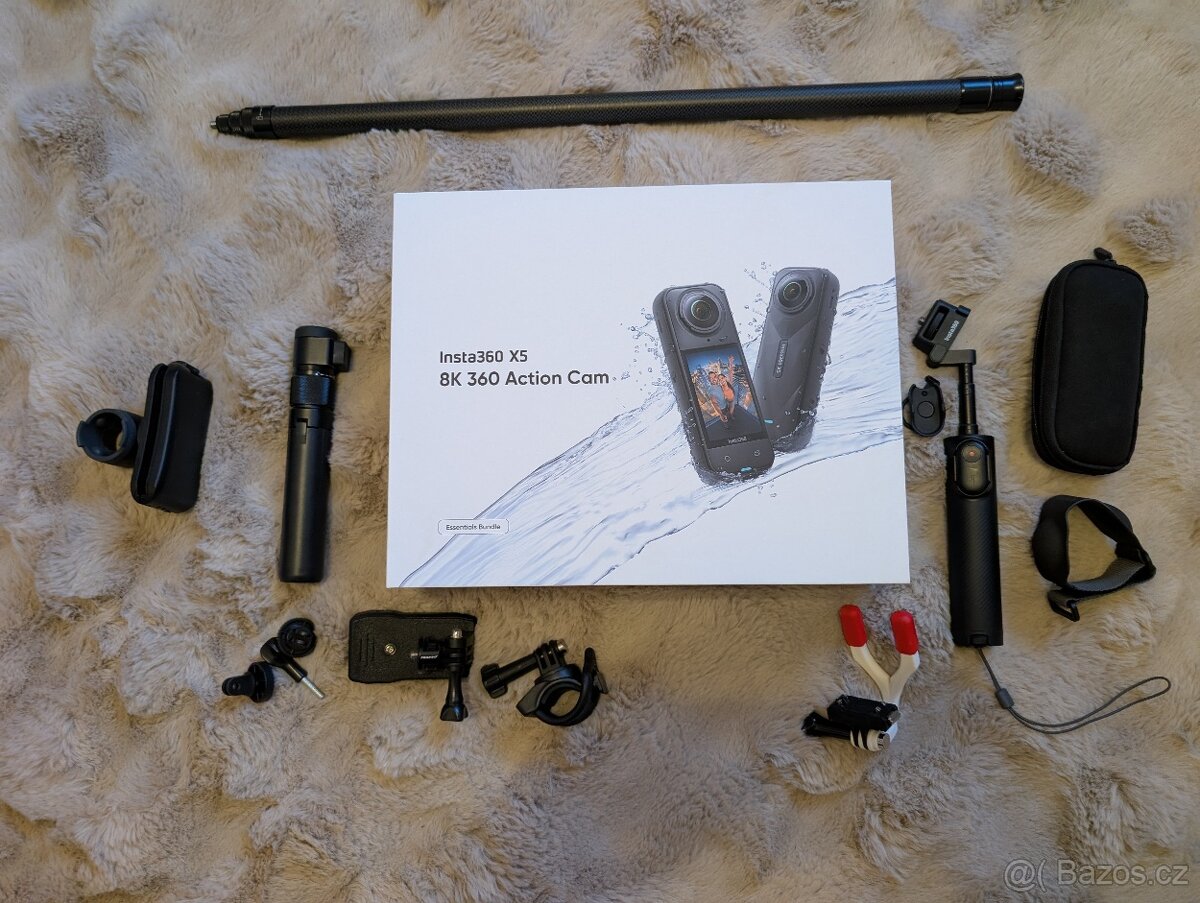 Insta360 X5 Essentials bundle+ příslušenství