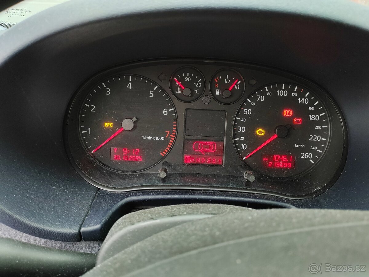 AUDI A3 8L FACELIFT- budíky/ přístroje/ palubka