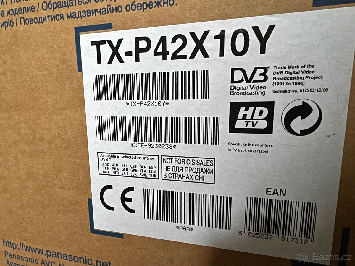 Panasonic - plasma, TX-P42X10Y