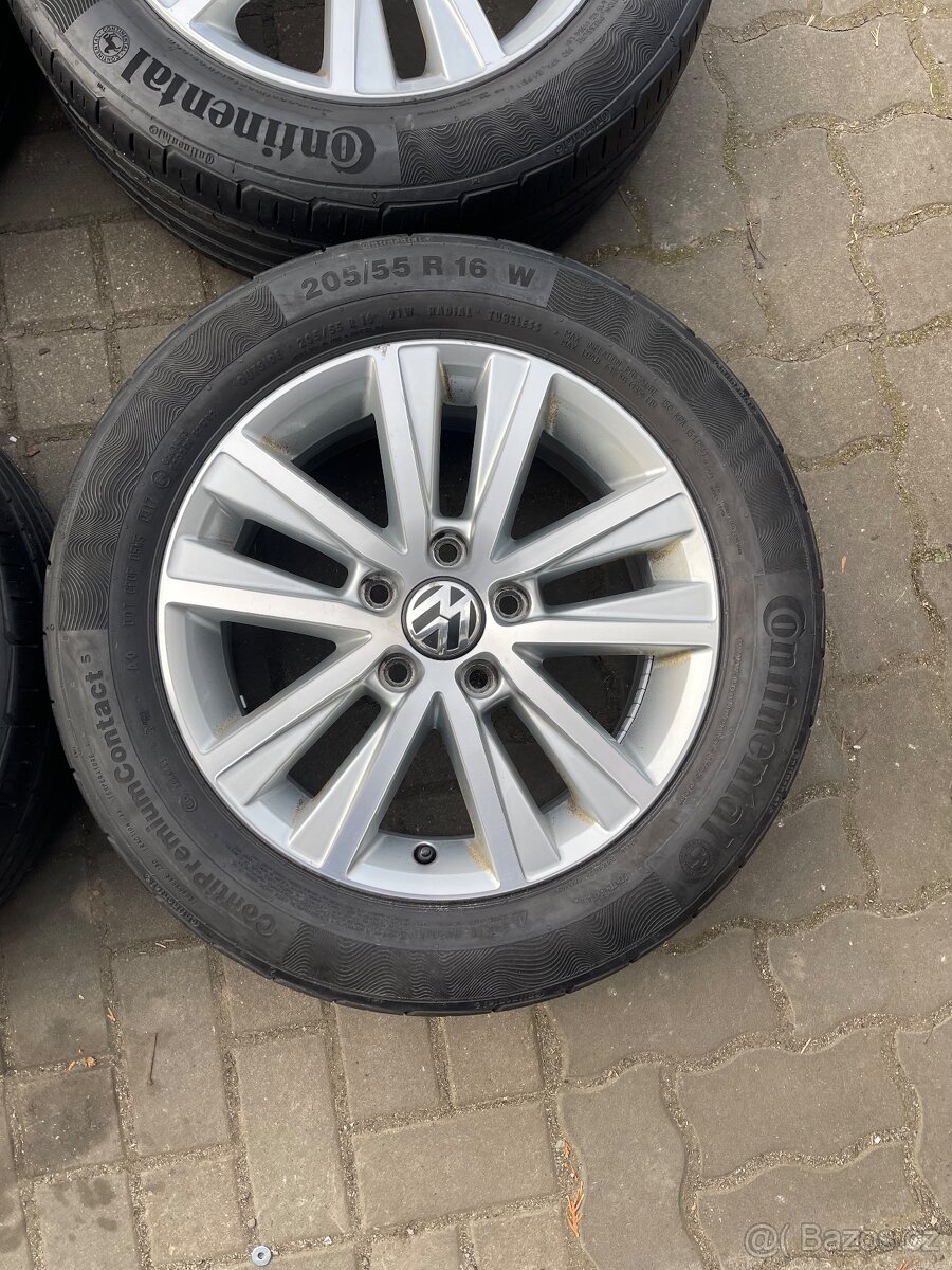 ORIGINÁL Alu Volkswagen Estrada R16, 5x112 - LETNÍ PNEU