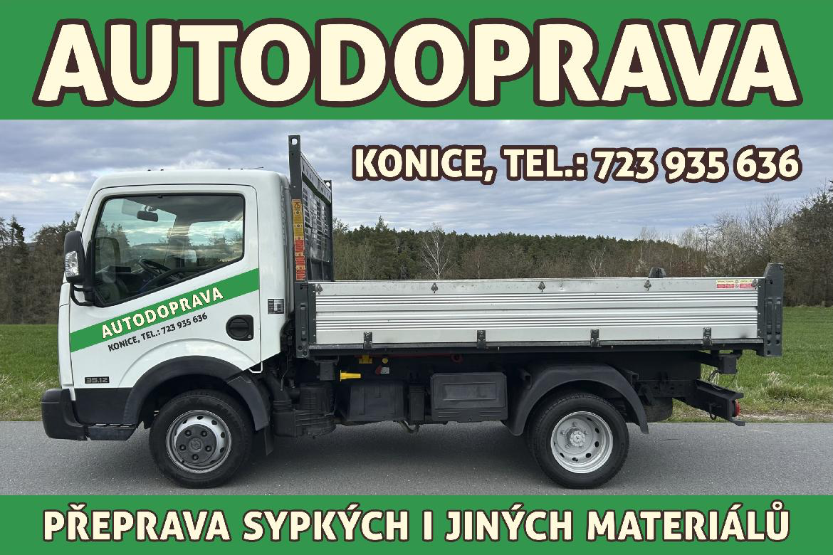 AUTODOPRAVA - sklápěč Konice a okolí