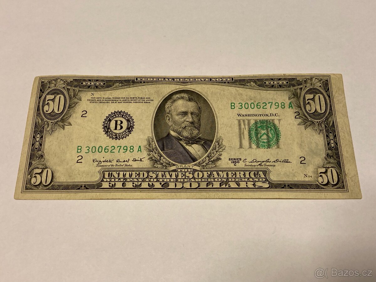 USA - Bankovka 50 Dollars 1950 - Serie B