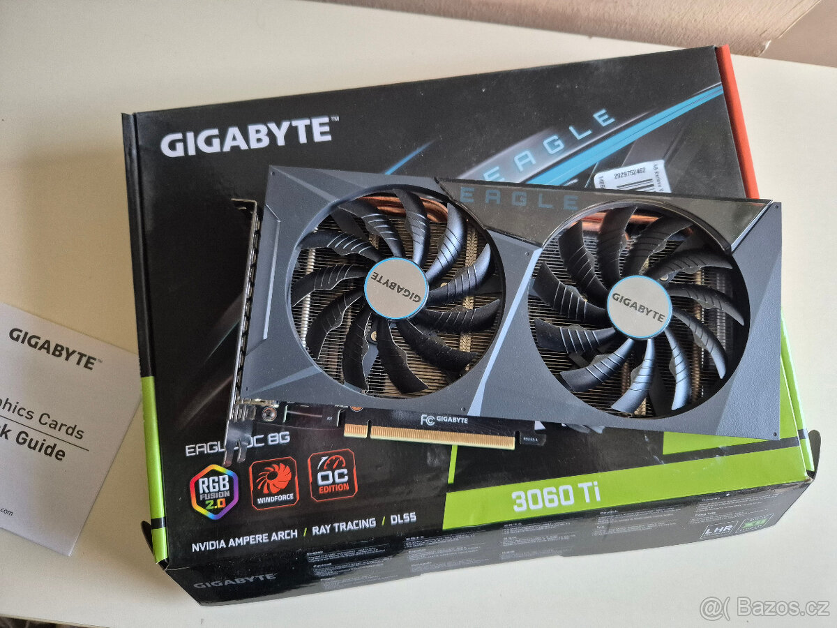 Prodám GIGABYTE RTX 3060 Ti EAGLE OC 8G (rev. 2.0)