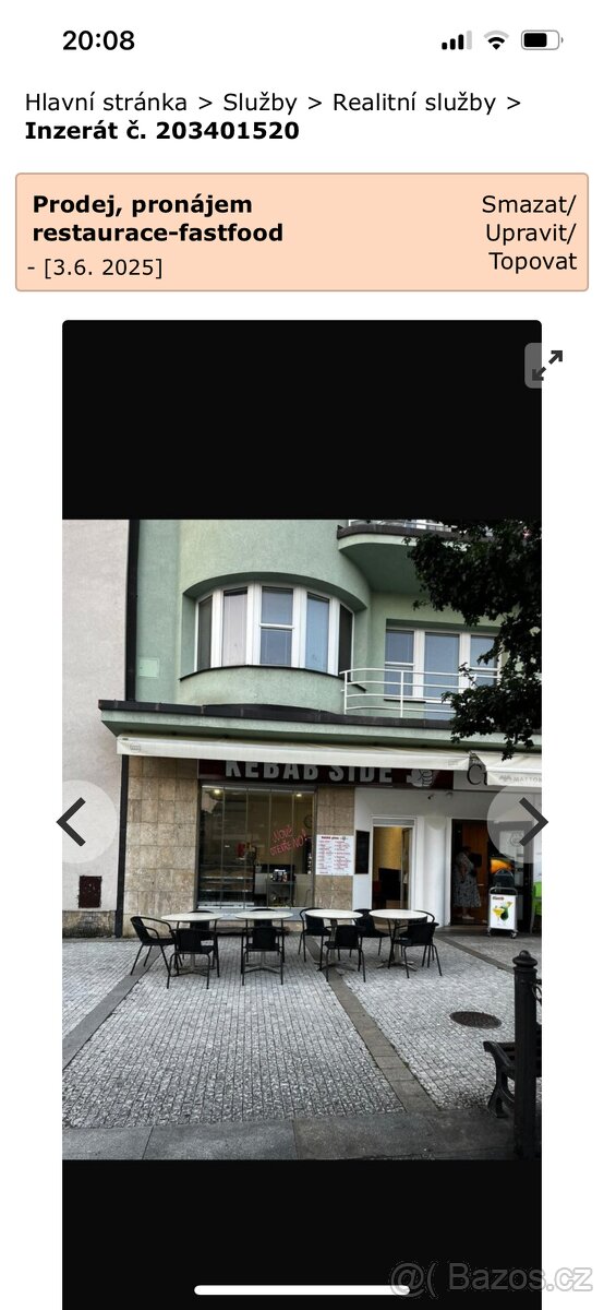Prodej,pronájem restaurace
