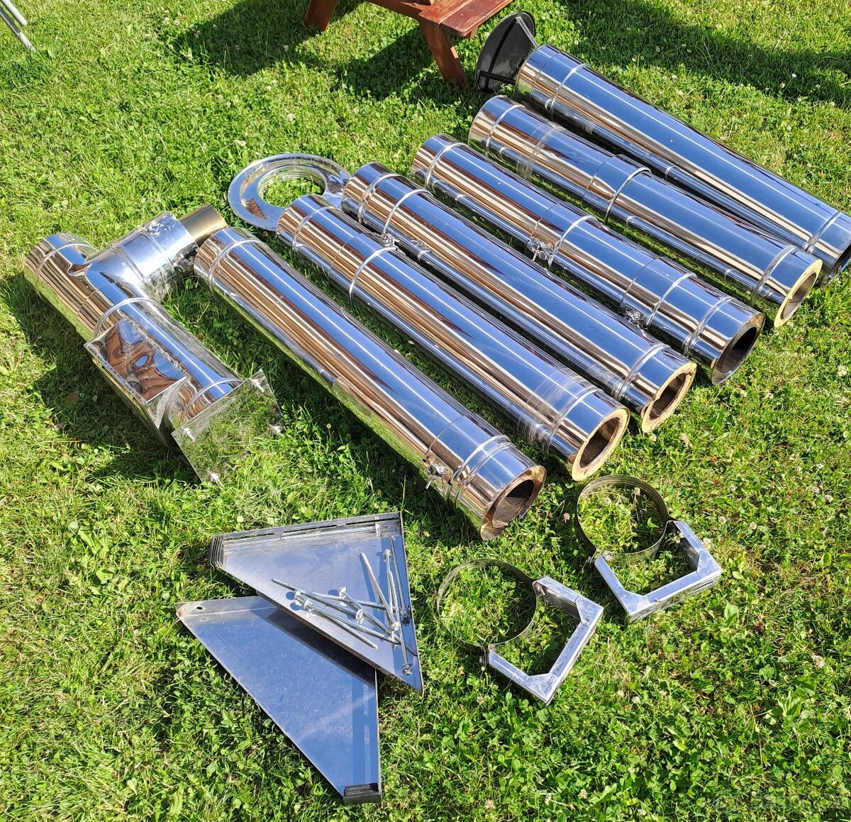 Dvouplášťový nerezový komín pr.120mm