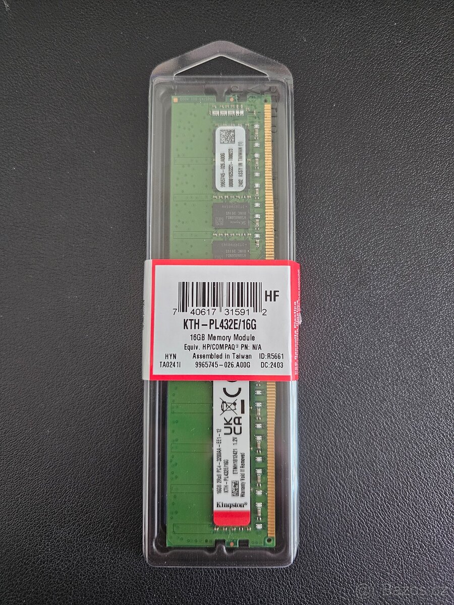Kingston System Specific 16GB DDR4 3200 CL22 ECC