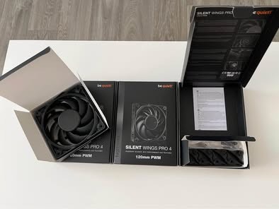 2Ks SILENT WINGS PRO 4 120mm PWM , nové ,nepoužité