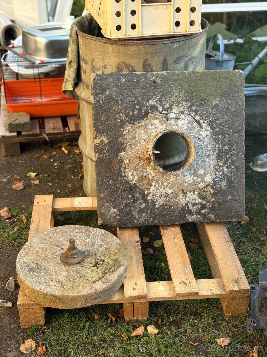 Pískovcová komínová hlava 18 cm + brusný kotouč