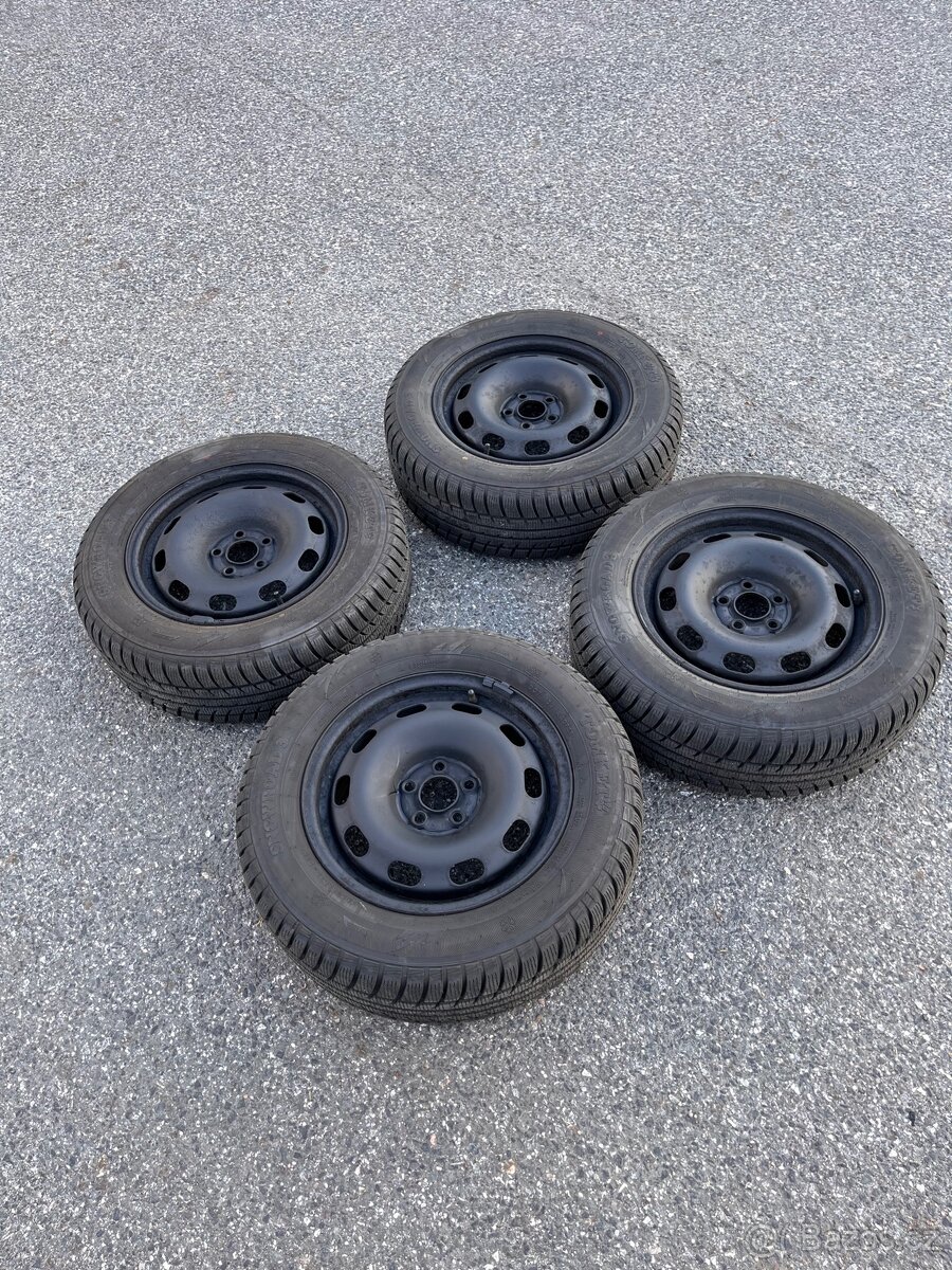 Zimní pneu TOMKET 195/65 R15 + plecháče 5x100