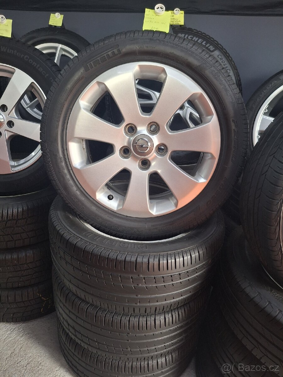 Alu kola Opel, 225/50z R17, letní pneu