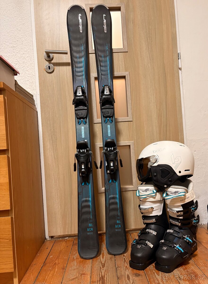 Dámské lyže 140, komplet