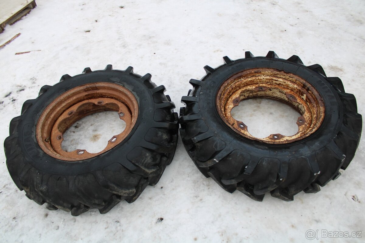 Zetor 8145 přední kola mitas 12,4-24 12pláten nové pneu