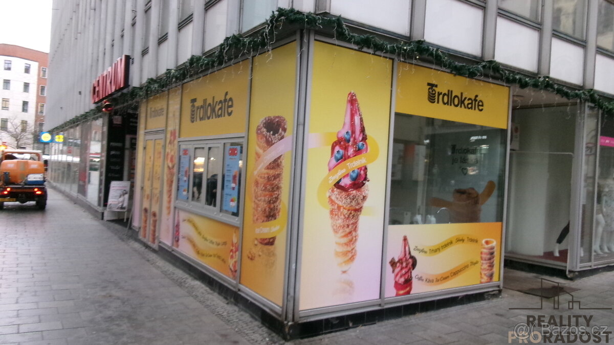 Pronájem občerstvení 24m2 pěší zóna Brno