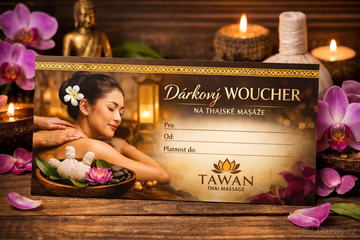 2000Kč poukaz na masáže TAWAN