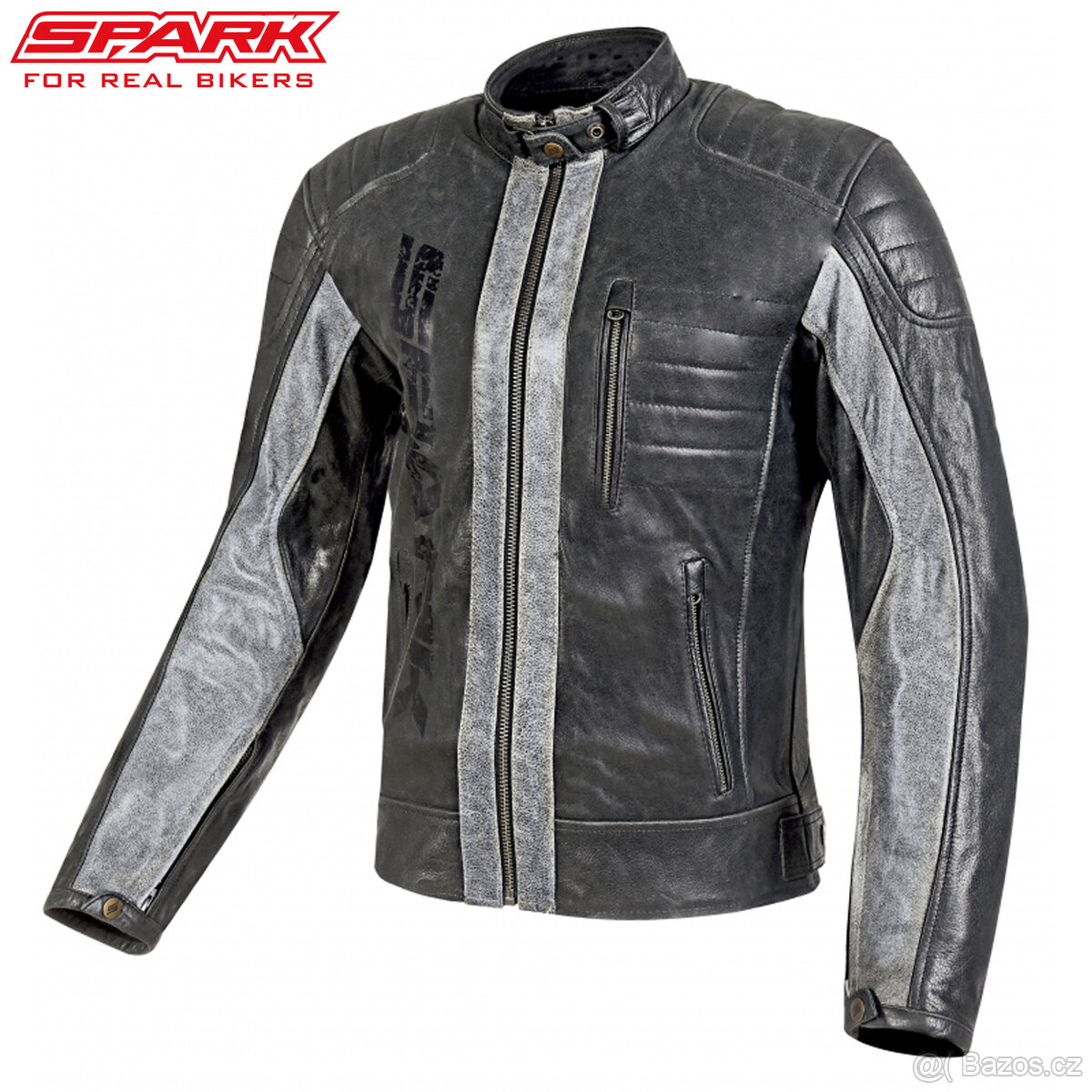 SPARK Hector - pánská kožená bunda černá vel. M, XL,