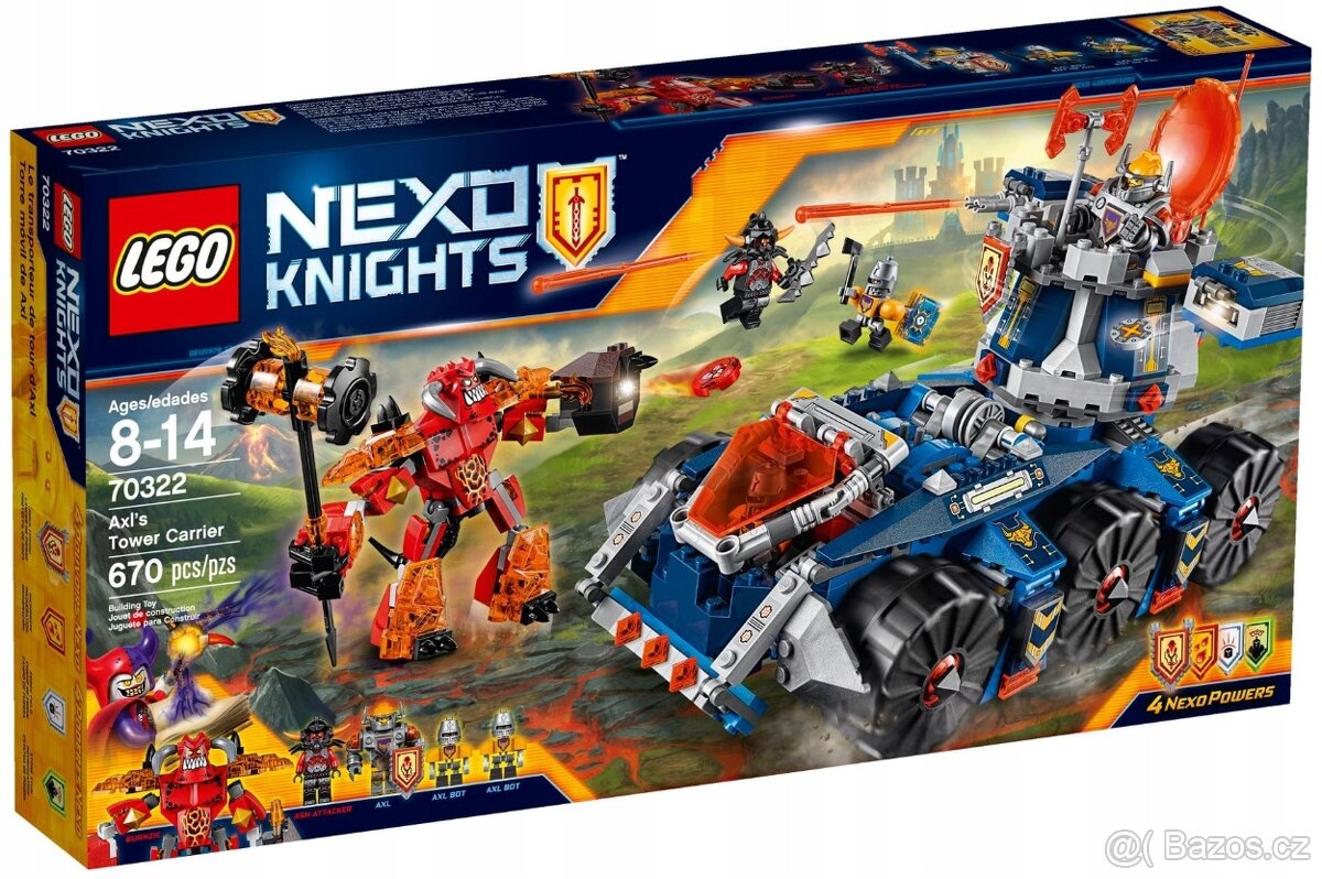 LEGO NEXO KNIGHTS 70322 AXLŮV VĚŽOVÝ TRANSPORTÉR
