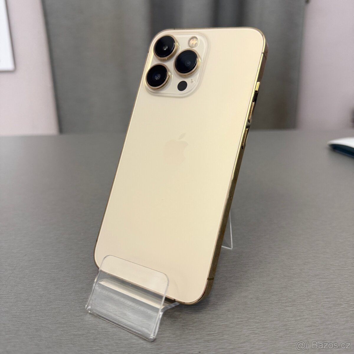 iPhone 13 Pro 128GB gold, pěkný stav, 12 měsíců záruka