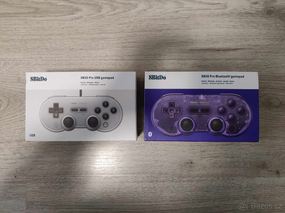 8BitDo SN30 Pro USB Gamepad - nový, zabalený