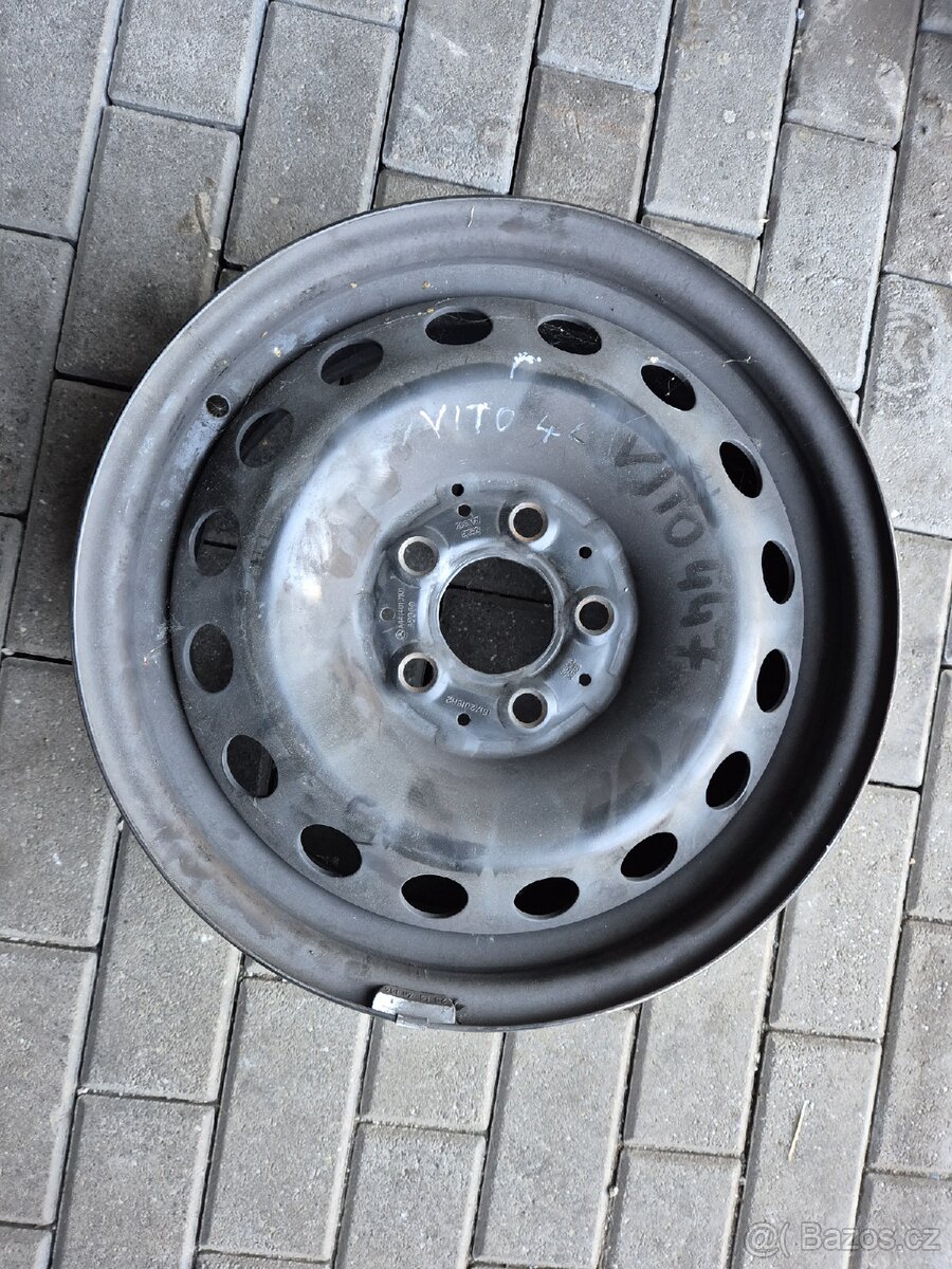 Ocelový disk sada Mercedes Vito W447 6,5Jx16