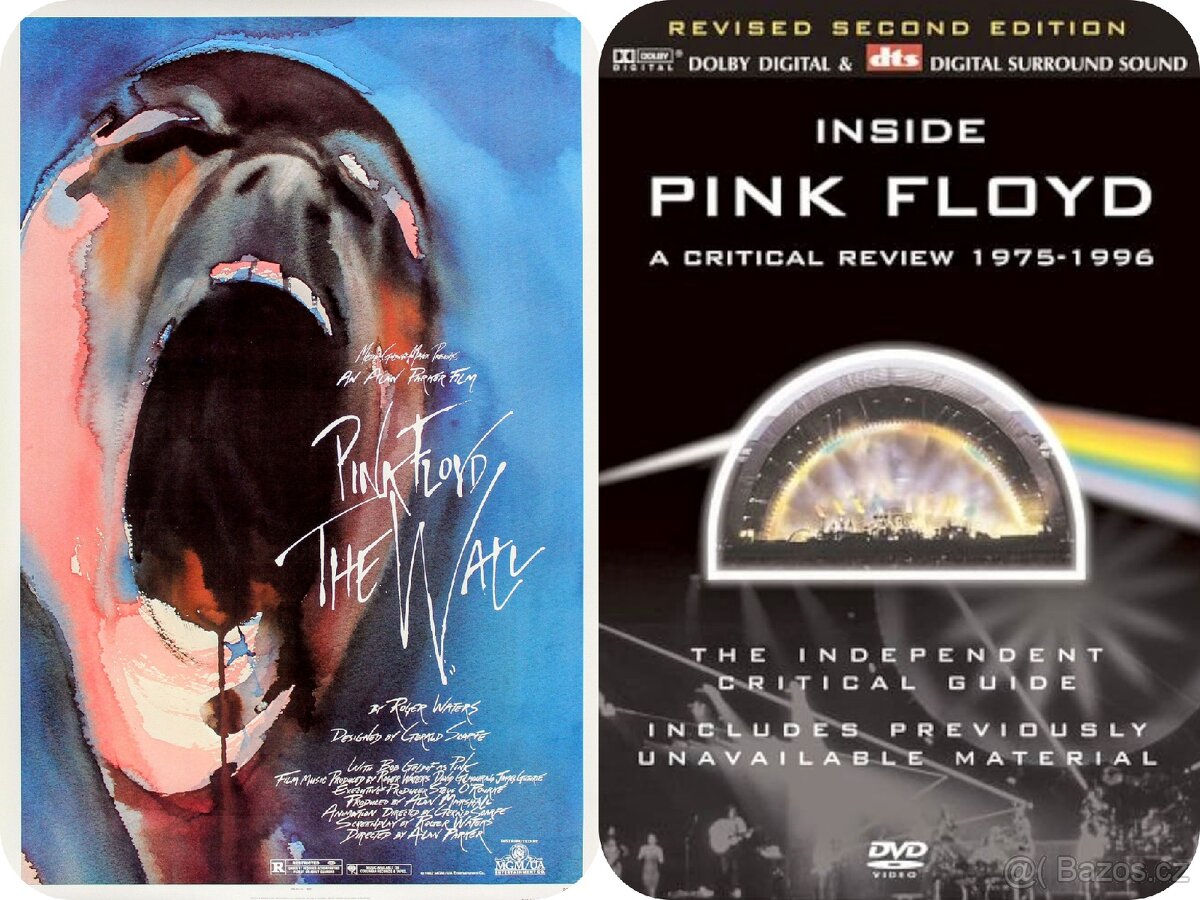 2x originál DVD Pink Floyd The Wall a Inside A Critical...