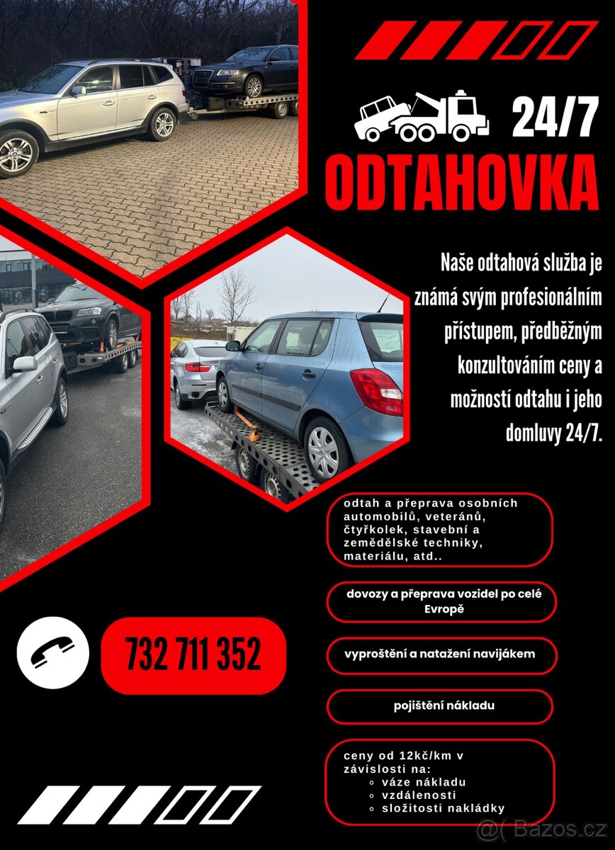 Odtah 24/7 nejlepší ceny