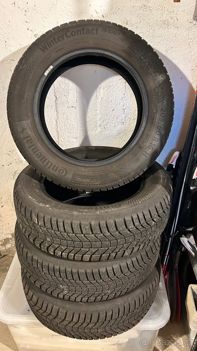 Prodám 4ks Continental WinterContact TS870P 205/60 R16 92H