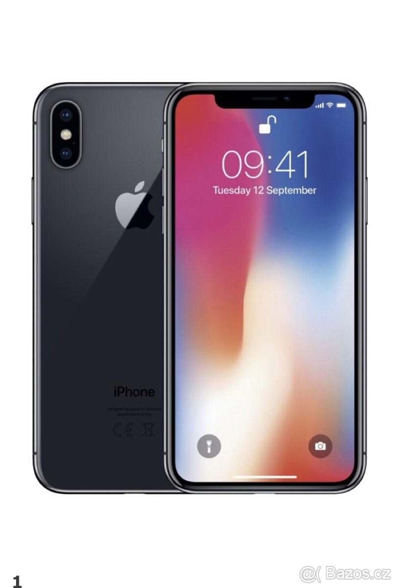 Apple Iphone X 256 gb, TOPSTAV A+, nahradni krycí skla navic