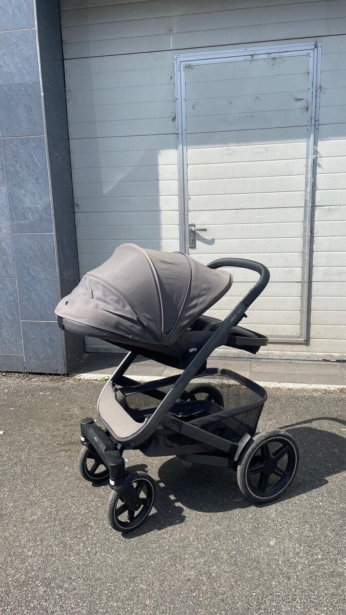 Kočárek pro 1 nebo 2 děti Geo3, pure grey + příslušenství