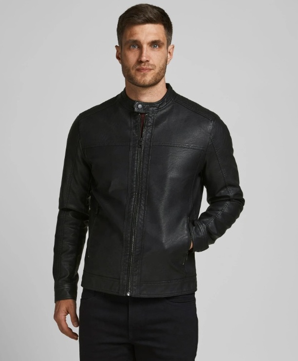 NOVÁ Jack & Jones Bunda z umělé kůže