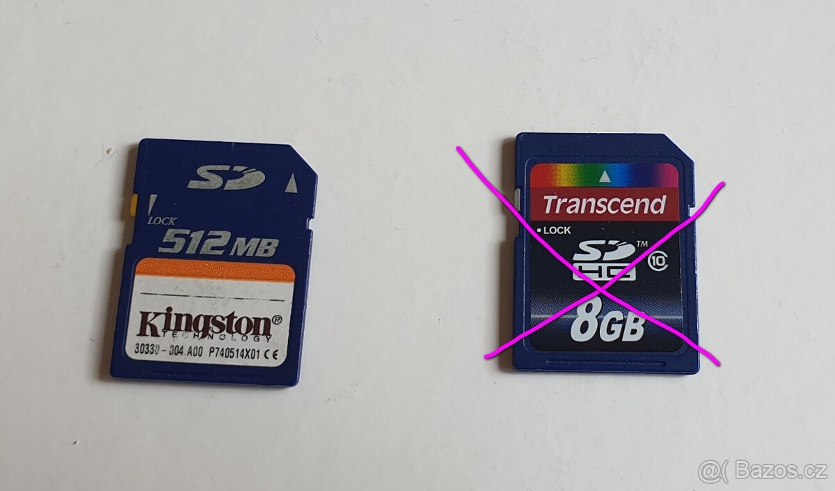 SD karta 512 MB