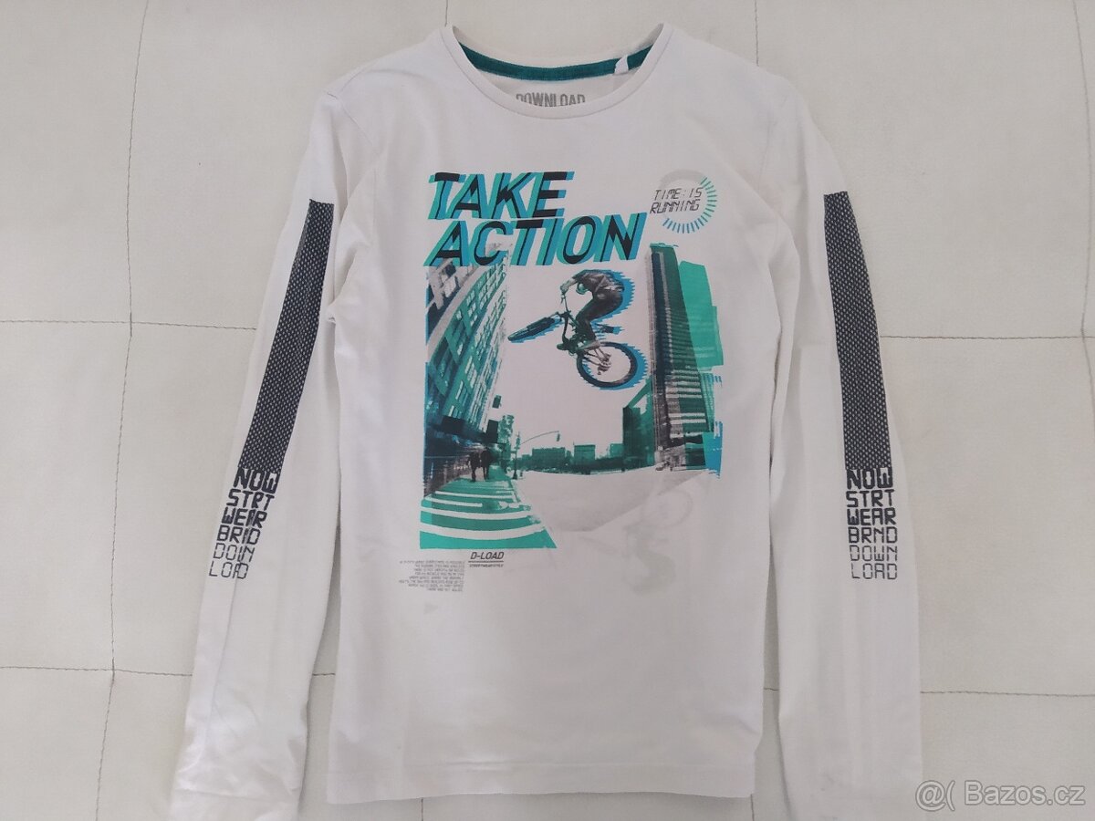 Triko s dlouhým rukávem vel. 146-152