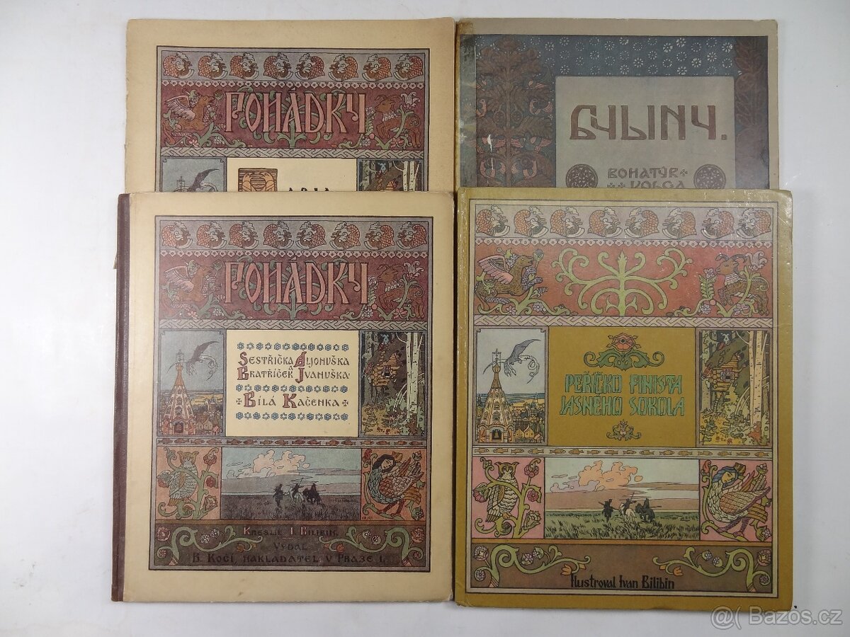 BILIBIN. Soubor knih. Pohádky. Illustroval Ivan Bilibin