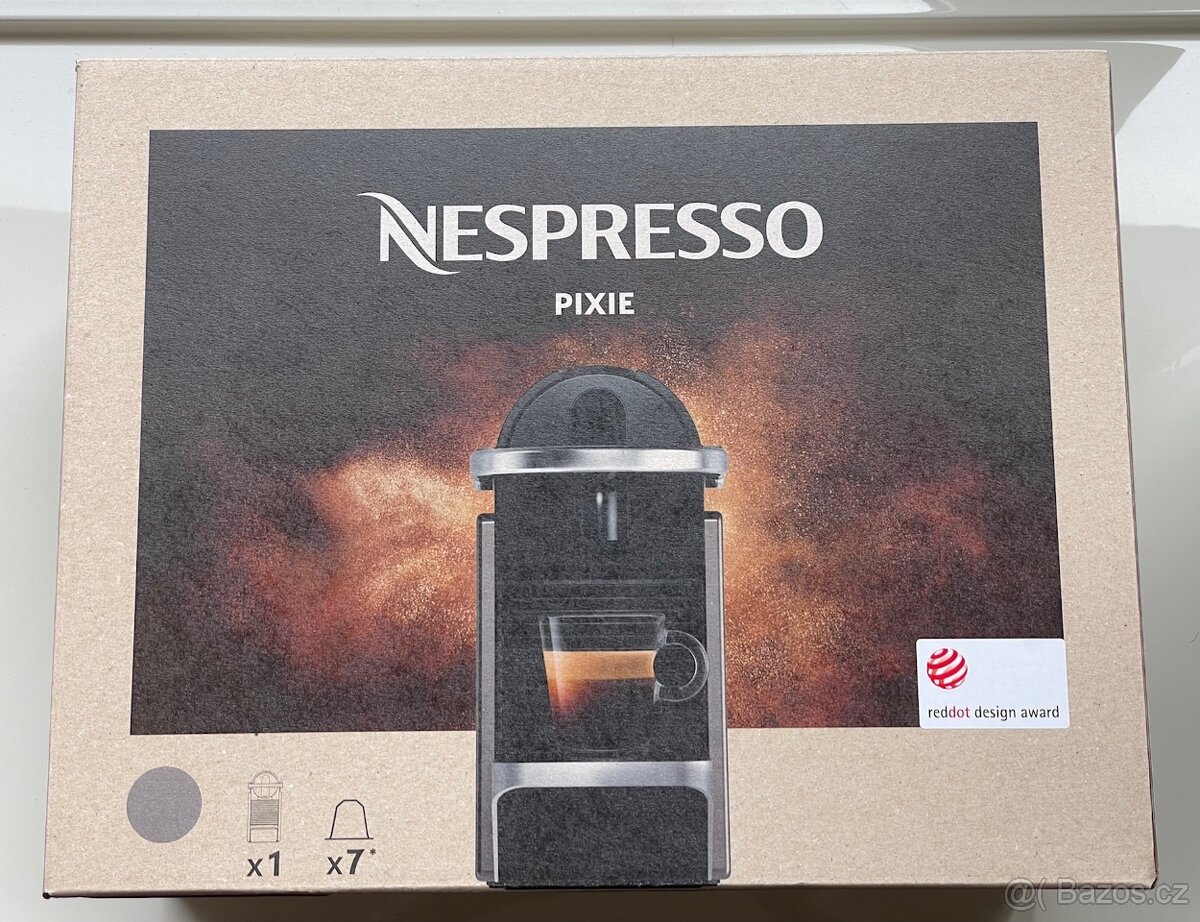 Kávovar Nespresso Pixie Redesign Titan NOVÝ