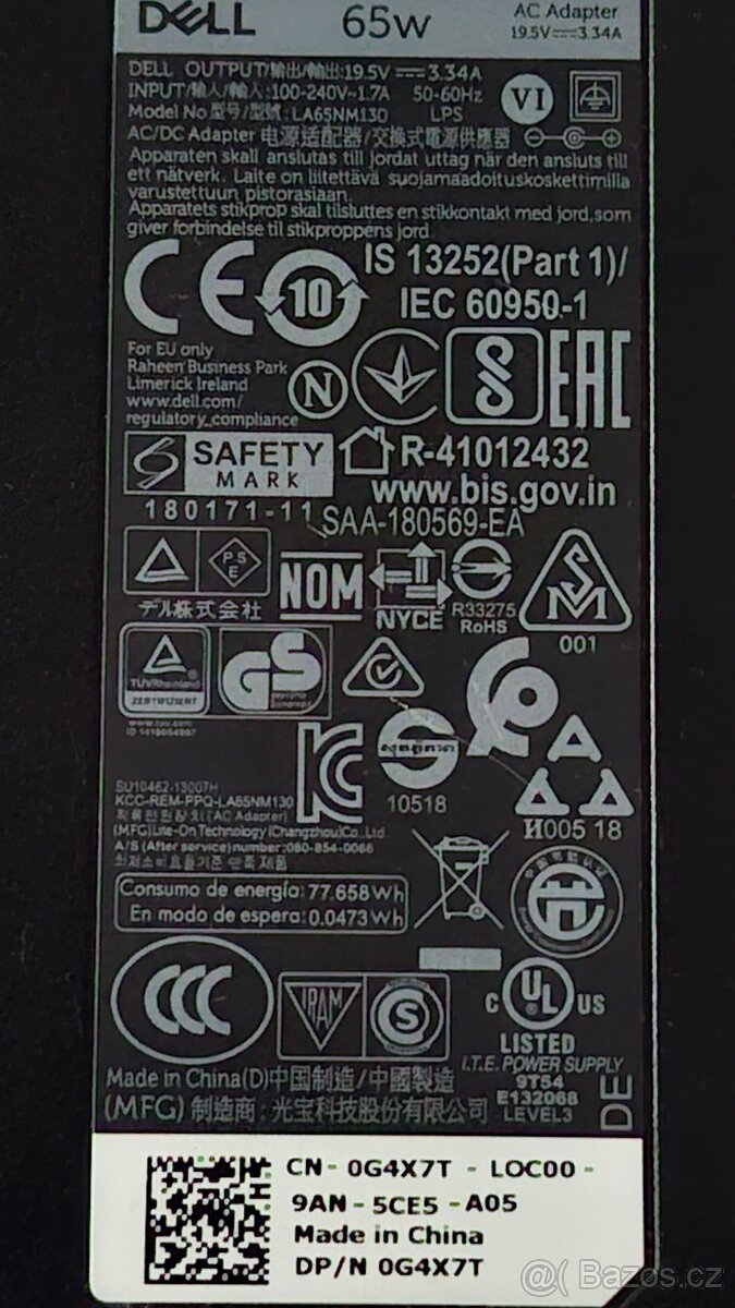 Dell nabíječka 65W