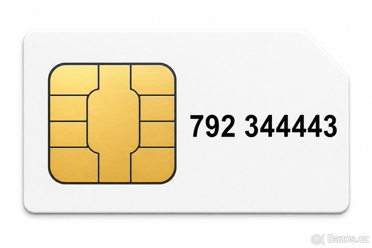 Zlate číslo 792 344443